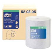 TORK INDUSTRIAL CLEANING CLOTHS, 1-PLY, 12.6 X 13.3, GRAY, 1,050 WIPES/ROLL 520305